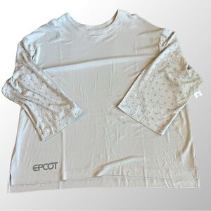 Disney‎ Top NWT Women’s XL Gray EPCOT Spaceship Earth Collection Tunic Top